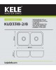 Tarja Doble Submontable 82 cm Kele KUD3318-2/8