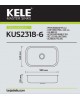 Tarja Sencilla Submontable Kele KUS2318-6
